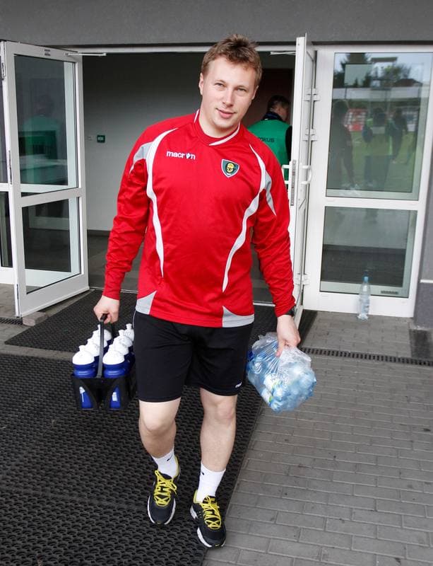 Football. I Liga. Dolcan Zabki - GKS Katowice. 23.04.2014