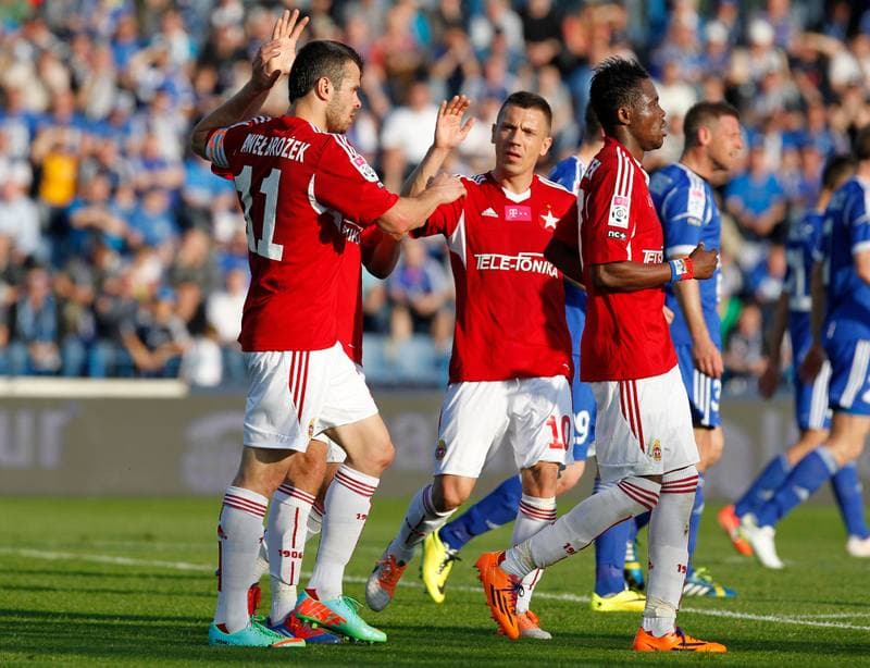 Football. T-Mobile Ekstraklasa. Ruch Chorzow - Wisla Krakow. 19.05.2014