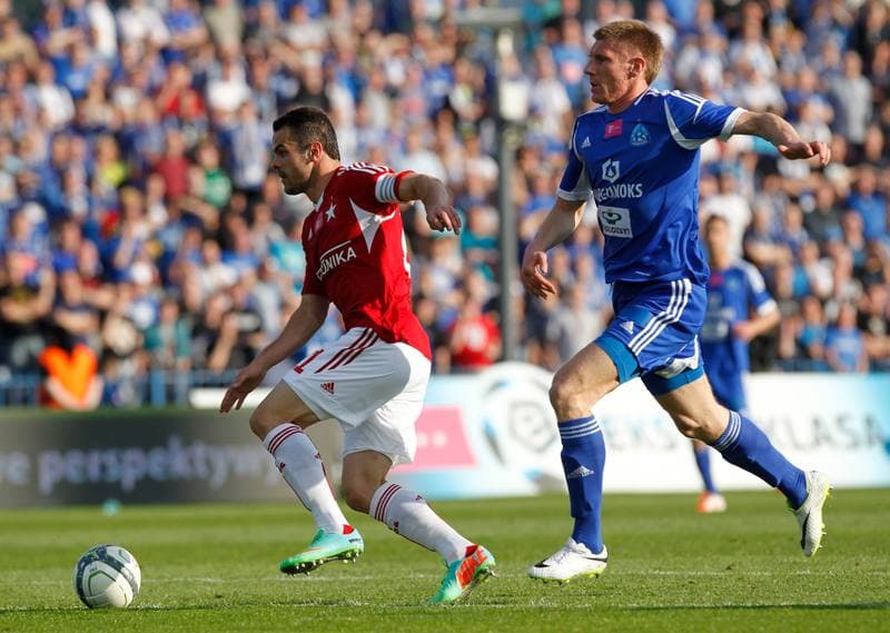 Football. T-Mobile Ekstraklasa. Ruch Chorzow - Wisla Krakow. 19.05.2014