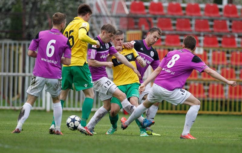 Football. I Liga. Dolcan Zabki - GKS Katowice. 23.04.2014