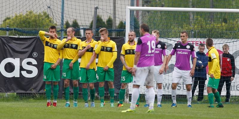 Football. I Liga. Dolcan Zabki - GKS Katowice. 23.04.2014