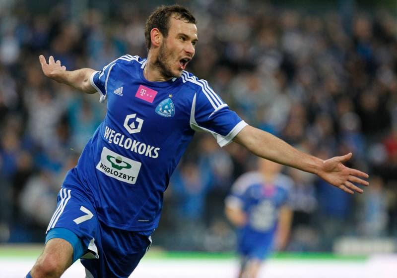 Football. T-Mobile Ekstraklasa. Ruch Chorzow - Zawisza Bydgoszcz. 11.05.2014