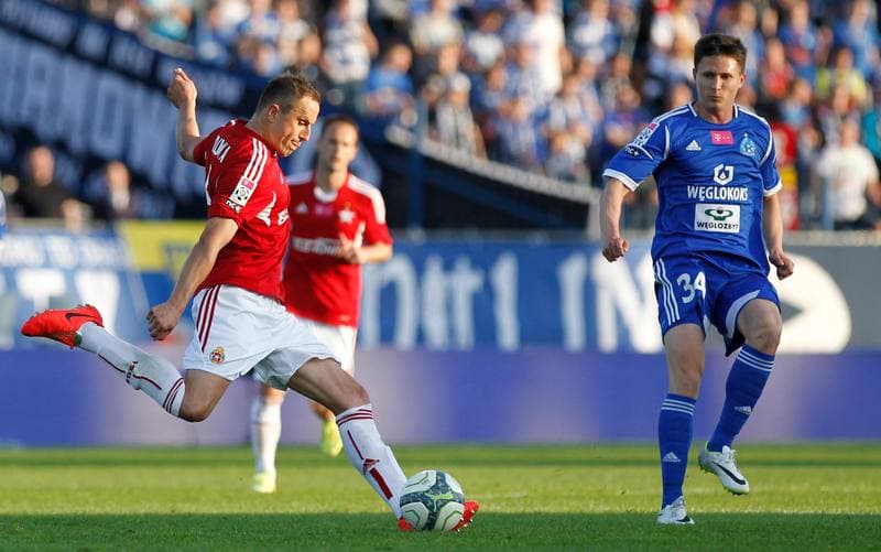 Football. T-Mobile Ekstraklasa. Ruch Chorzow - Wisla Krakow. 19.05.2014