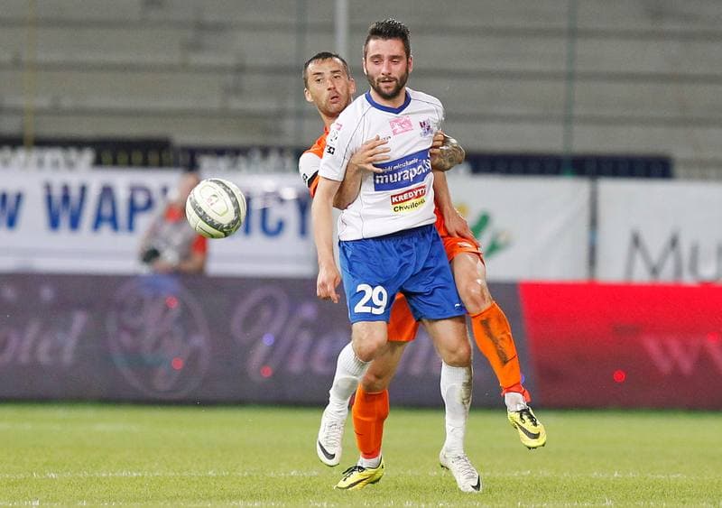 Football. T-Mobile Ekstraklasa. Podbeskidzie Bielsko Biala - Zaglebie Lubin. 27.05.2014