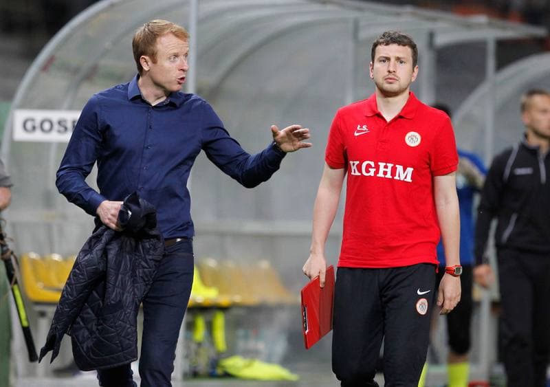 Football. T-Mobile Ekstraklasa. Podbeskidzie Bielsko Biala - Zaglebie Lubin. 27.05.2014
