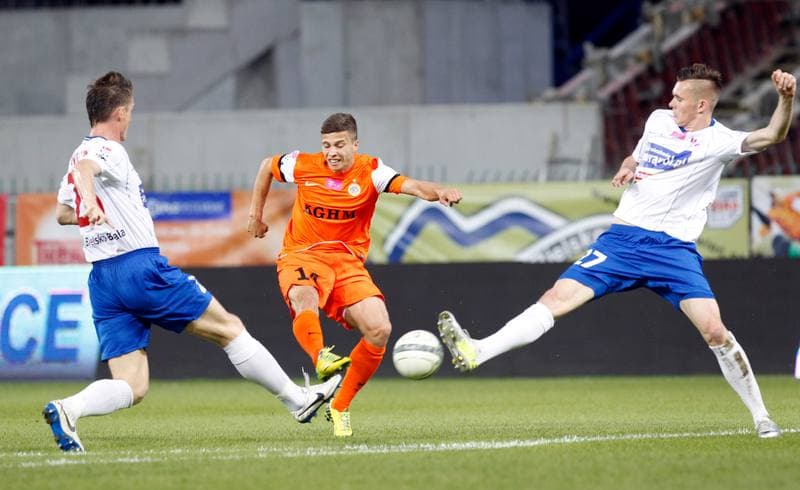 Football. T-Mobile Ekstraklasa. Podbeskidzie Bielsko Biala - Zaglebie Lubin. 27.05.2014