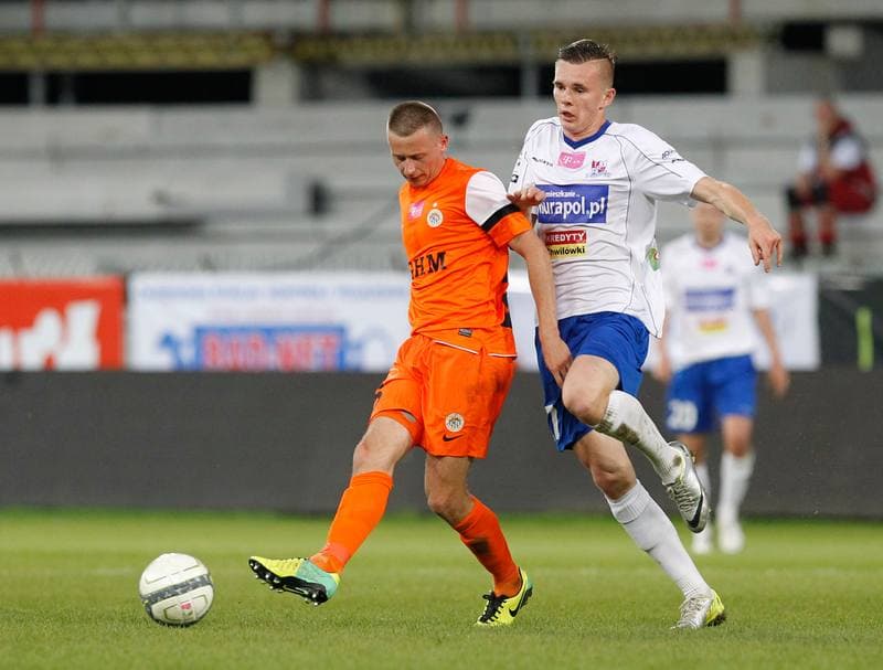 Football. T-Mobile Ekstraklasa. Podbeskidzie Bielsko Biala - Zaglebie Lubin. 27.05.2014