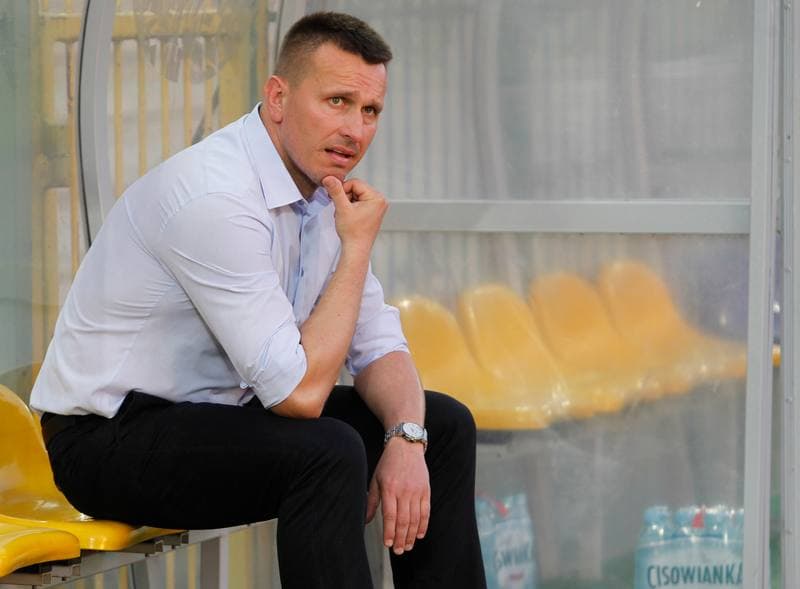 Football. T-Mobile Ekstraklasa. Podbeskidzie Bielsko Biala - Widzew Lodz. 22.05.2014