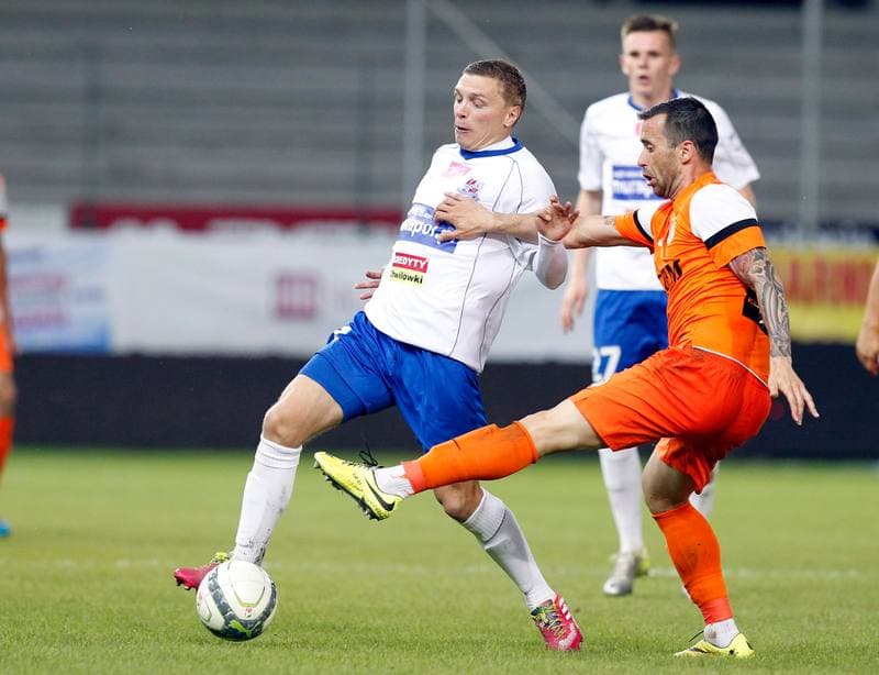 Football. T-Mobile Ekstraklasa. Podbeskidzie Bielsko Biala - Zaglebie Lubin. 27.05.2014