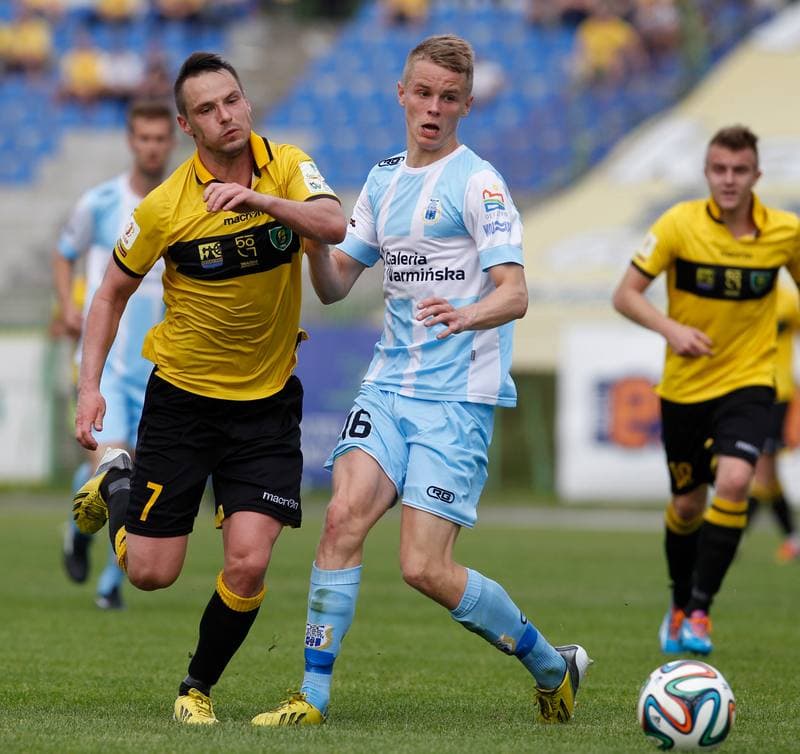 Football. I Liga. Stomil Olsztyn - GKS Katowice. 25.05.2014