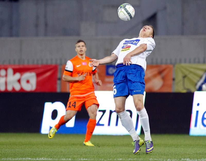 Football. T-Mobile Ekstraklasa. Podbeskidzie Bielsko Biala - Zaglebie Lubin. 27.05.2014