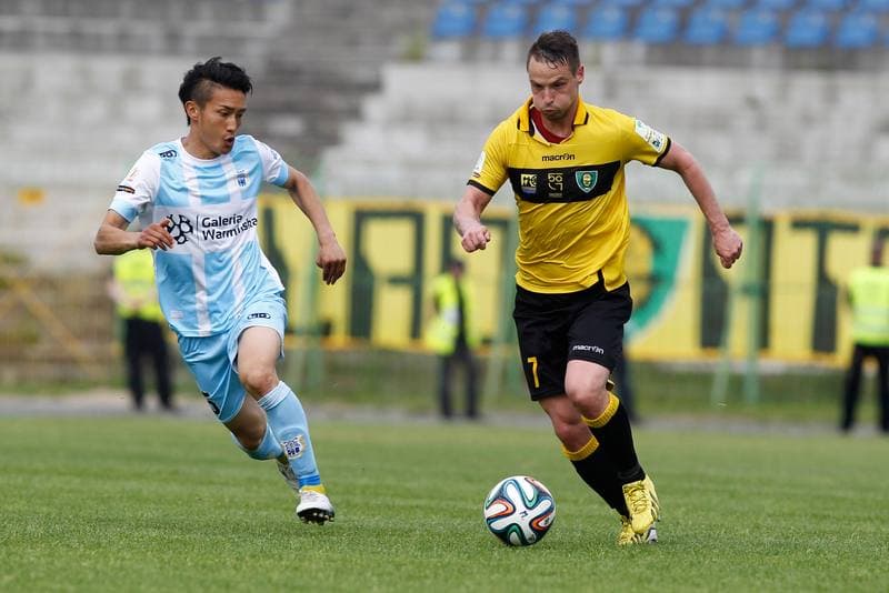 Football. I Liga. Stomil Olsztyn - GKS Katowice. 25.05.2014