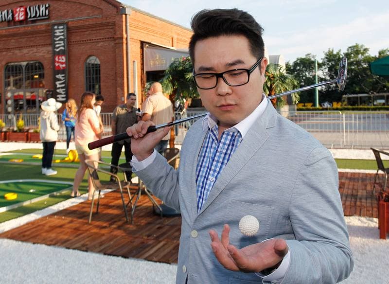 Golf. Pole Mini Golf. VIP Garden Party. 11.07.2014