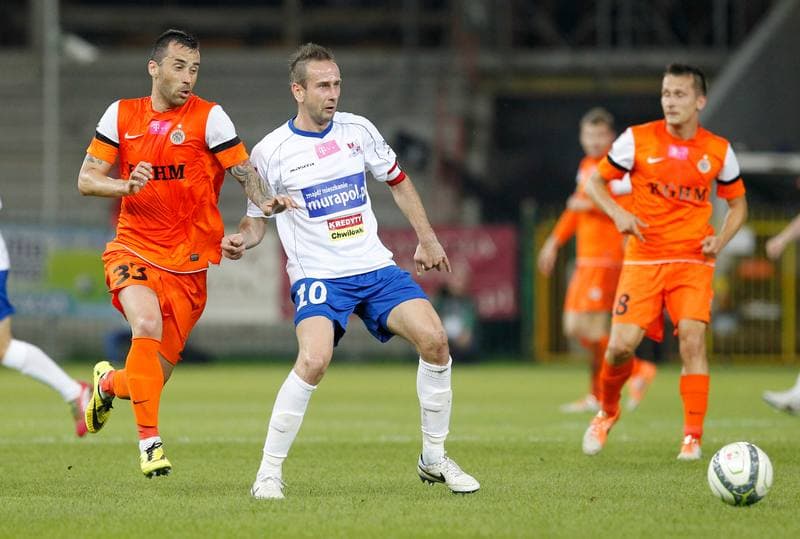 Football. T-Mobile Ekstraklasa. Podbeskidzie Bielsko Biala - Zaglebie Lubin. 27.05.2014
