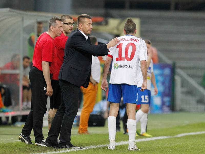 Football. T-Mobile Ekstraklasa. Podbeskidzie Bielsko Biala - Zaglebie Lubin. 27.05.2014