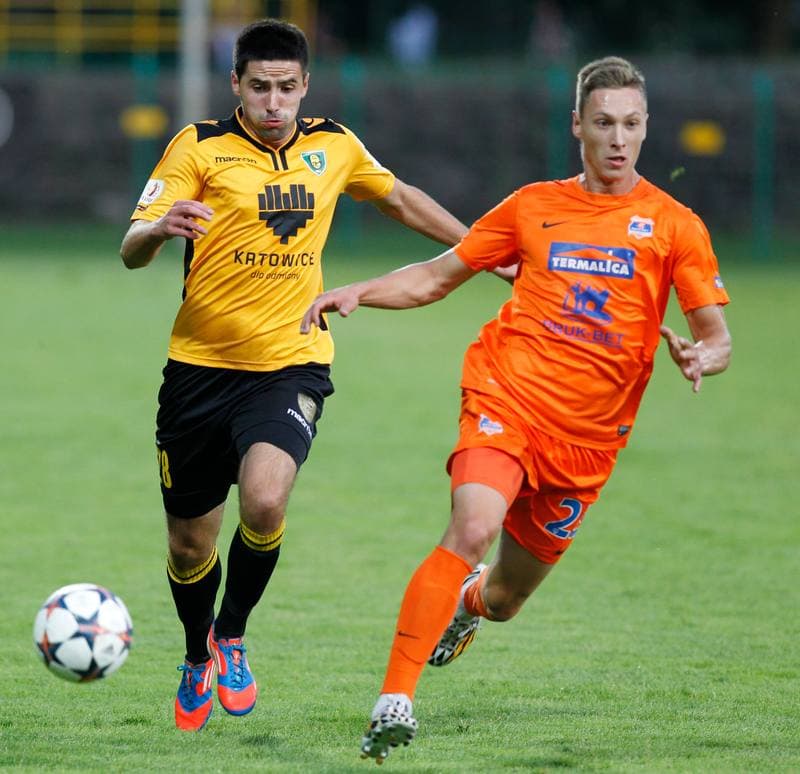 Football. I Liga. GKS Katowice - Termalica Bruk-Bet Nieciecza. 17.08.2014