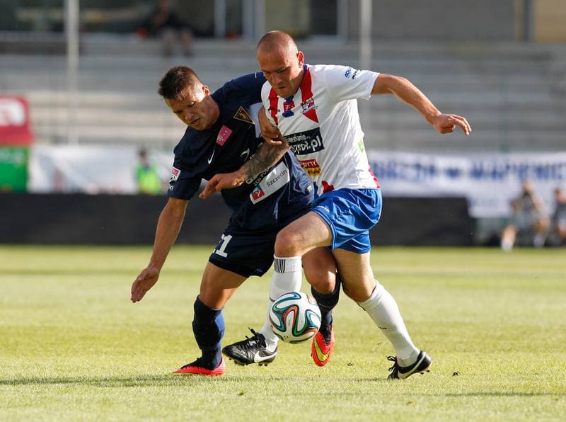 Football. T-Mobile Ekstraklasa. Podbeskidzie Bielsko Biala - Pogon Szczecin. 18.07.2014