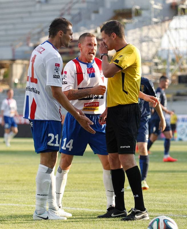Football. T-Mobile Ekstraklasa. Podbeskidzie Bielsko Biala - Pogon Szczecin. 18.07.2014