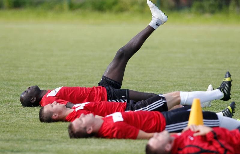 Football. GKS Tychy. Training. 23.06.2014