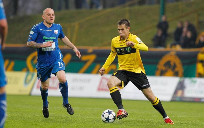 Football. I Liga. GKS Katowice - Kolejarz Stroze. 26.04.2014