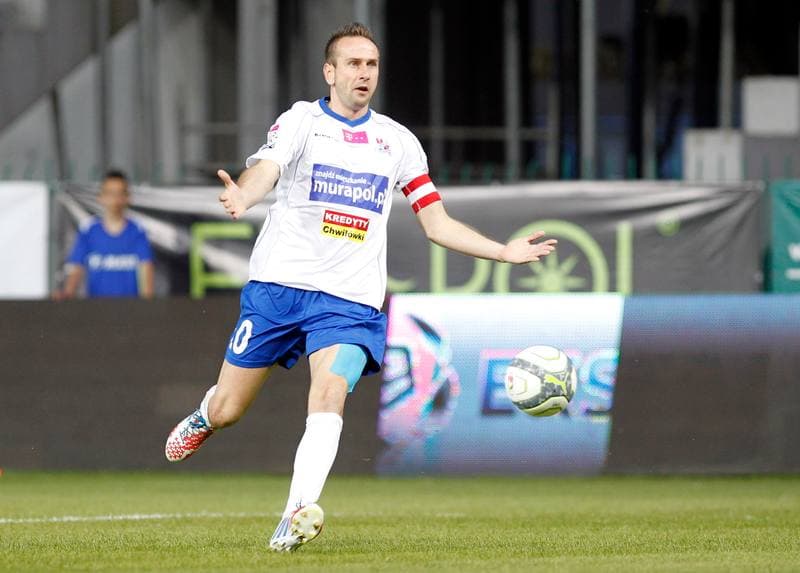 Football. T-Mobile Ekstraklasa. Podbeskidzie Bielsko Biala - Widzew Lodz. 22.05.2014