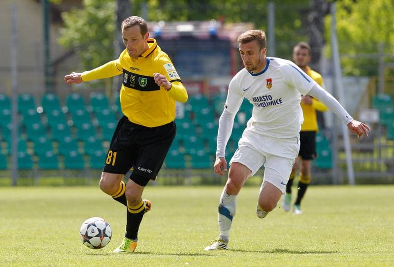 Football. I Liga. Puszcza Niepolomice - GKS Katowice. 04.05.2014