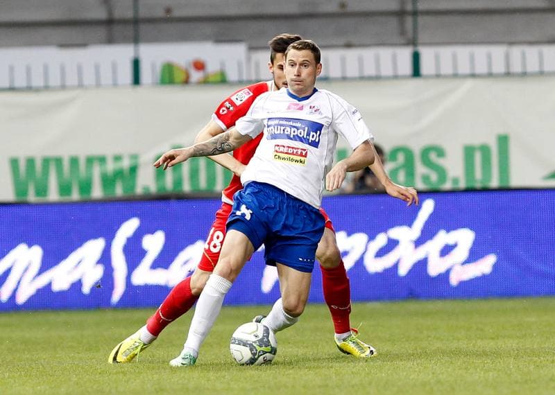 Football. T-Mobile Ekstraklasa. Podbeskidzie Bielsko Biala - Widzew Lodz. 22.05.2014