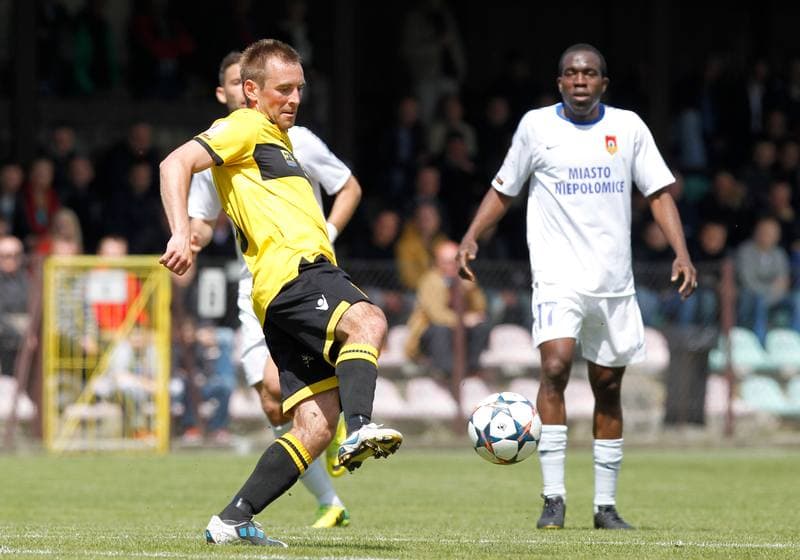 Football. I Liga. Puszcza Niepolomice - GKS Katowice. 04.05.2014