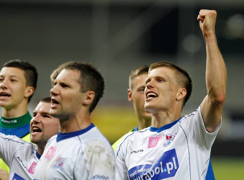 Football. T-Mobile Ekstraklasa. Podbeskidzie Bielsko Biala - Widzew Lodz. 22.05.2014