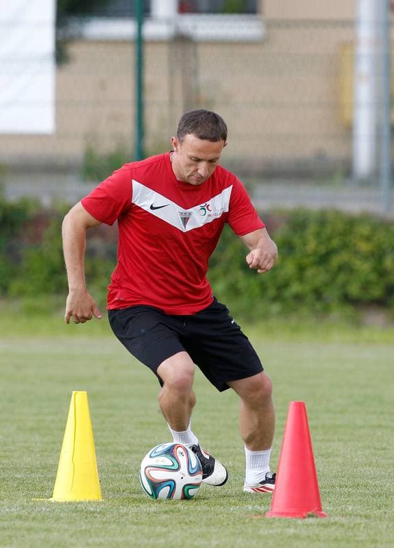 Football. GKS Tychy. Training. 23.06.2014