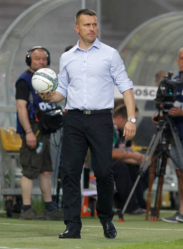 Football. T-Mobile Ekstraklasa. Podbeskidzie Bielsko Biala - Widzew Lodz. 22.05.2014