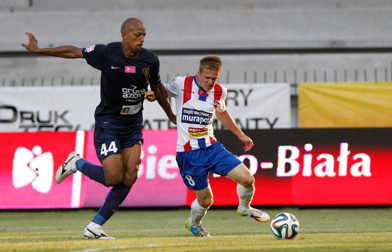 Football. T-Mobile Ekstraklasa. Podbeskidzie Bielsko Biala - Pogon Szczecin. 18.07.2014