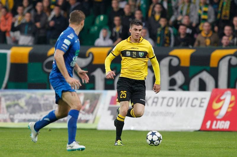 Football. I Liga. GKS Katowice - Kolejarz Stroze. 26.04.2014