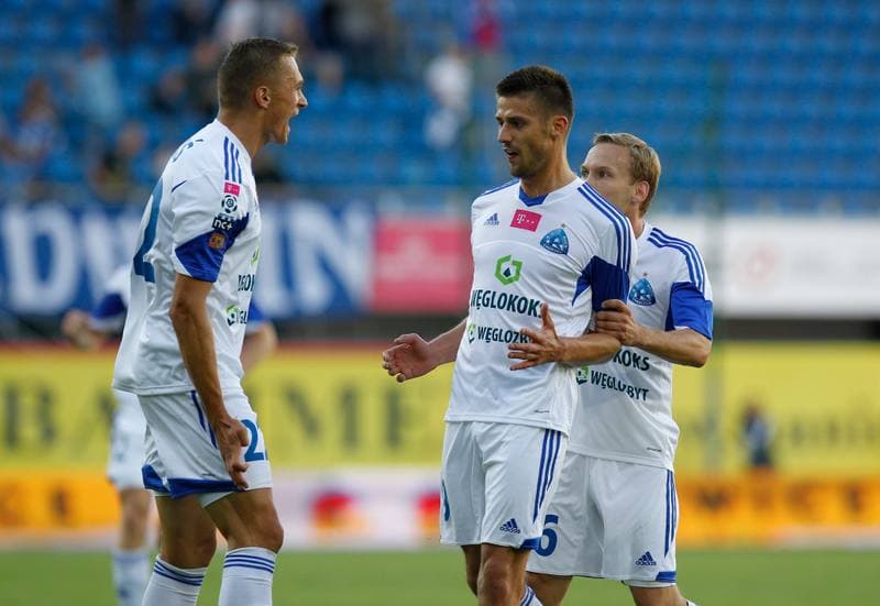Football. T-Mobile Ekstraklasa. Piast Gliwice - Ruch Chorzow. 16.08.2014