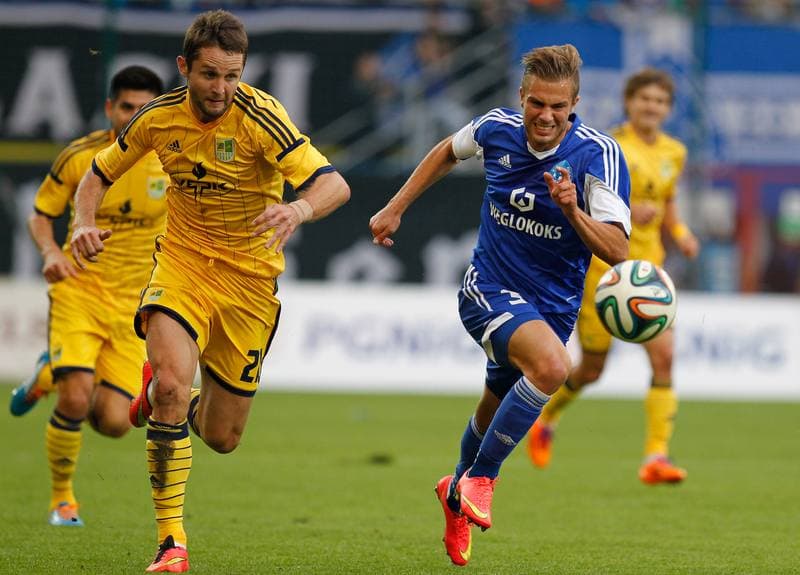 Football. UEFA Europa League. Ruch Chorzow - Metalist Kharkiv. 21.08.2014