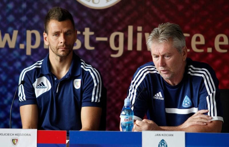 Football. Piast Gliwice. Press Conference. 14.08.2014