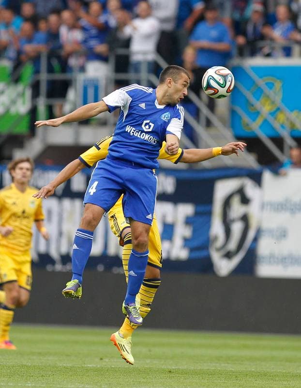 Football. UEFA Europa League. Ruch Chorzow - Metalist Kharkiv. 21.08.2014