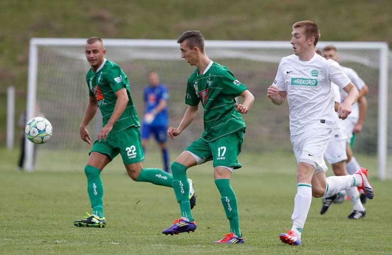 Football. III Liga Opolsko - Slaska. Szombierki Bytom - Rekord Bielsko Biala. 20.08.2014