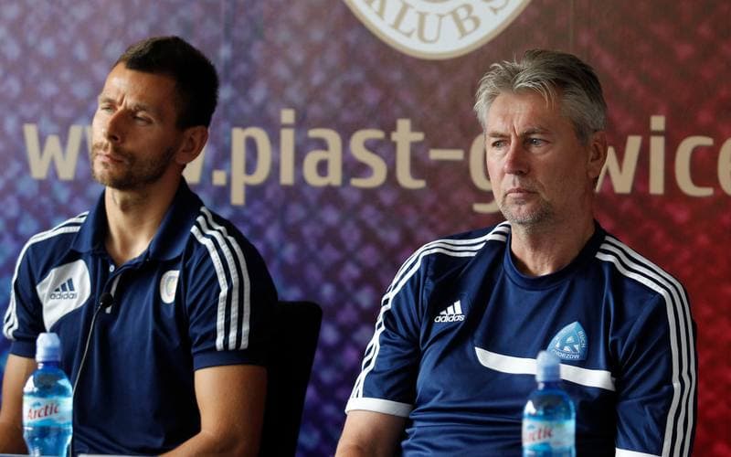 Football. Piast Gliwice. Press Conference. 14.08.2014