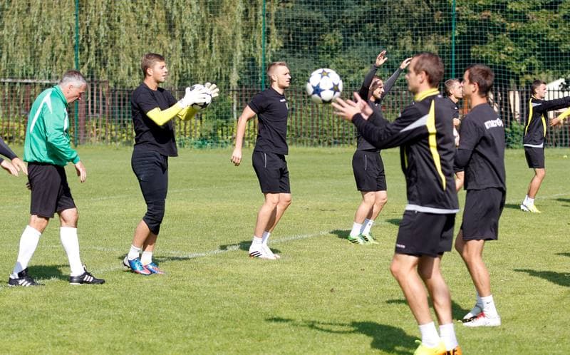 Football. GKS Katowice. Training. 25.01.2015