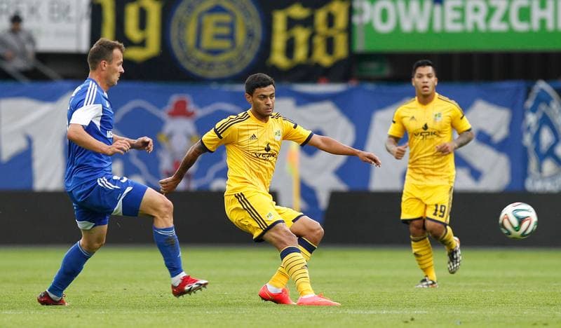 Football. UEFA Europa League. Ruch Chorzow - Metalist Kharkiv. 21.08.2014