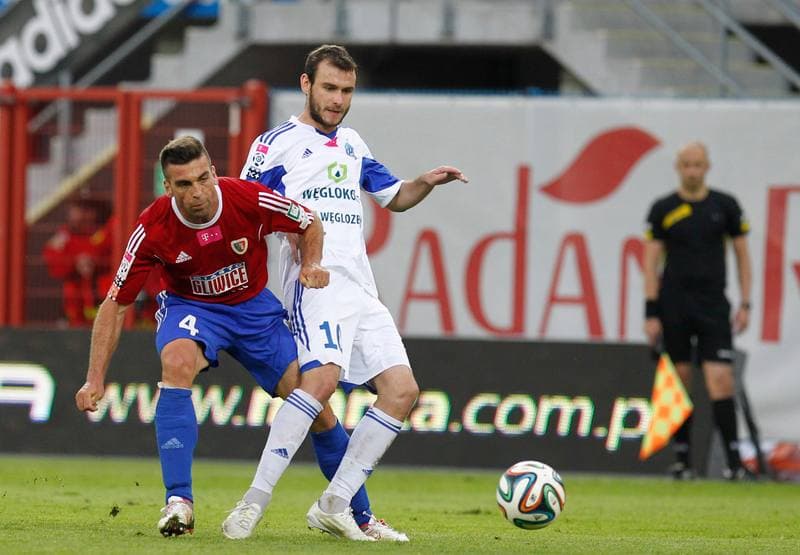 Football. T-Mobile Ekstraklasa. Piast Gliwice - Ruch Chorzow. 16.08.2014
