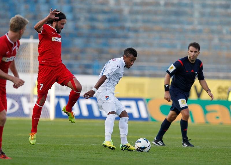 Football. SYNOT LIGA. Banik Ostrava - FC Zbrojovka Brno. 22.08.2014