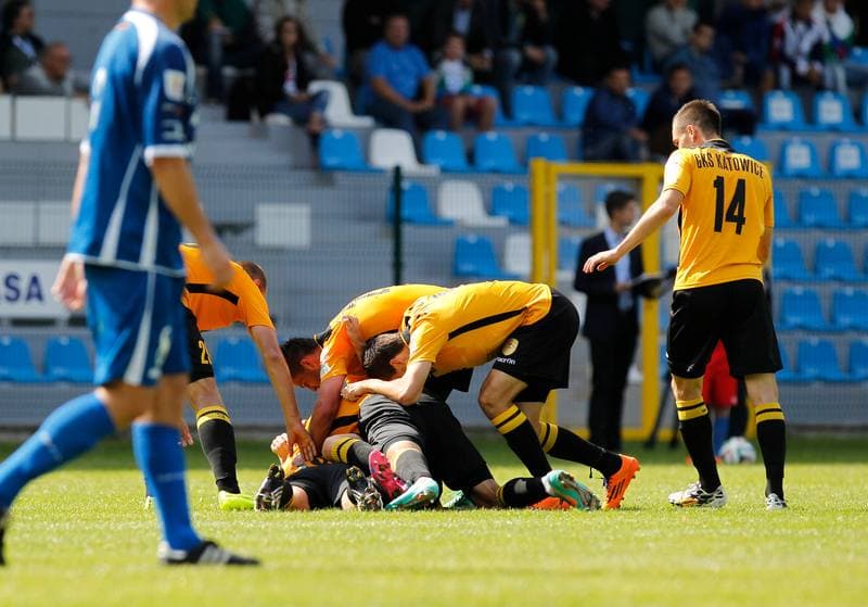 Football. I Liga. Flota Swinoujscie - GKS Katowice. 24.08.2014