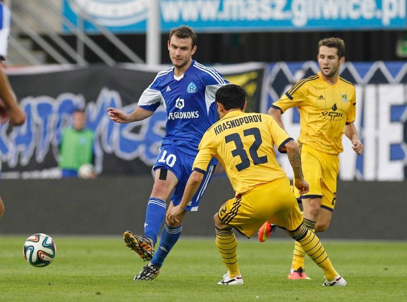 Football. UEFA Europa League. Ruch Chorzow - Metalist Kharkiv. 21.08.2014