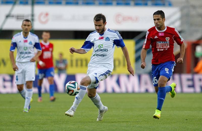 Football. T-Mobile Ekstraklasa. Piast Gliwice - Ruch Chorzow. 16.08.2014