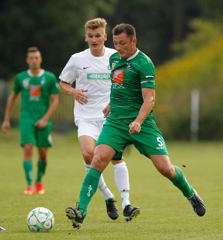 Football. III Liga Opolsko - Slaska. Szombierki Bytom - Rekord Bielsko Biala. 20.08.2014