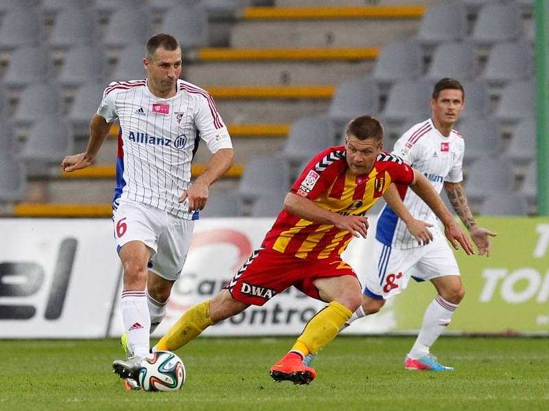 Football. T-Mobile Ekstraklasa. Korona Kielce - Gornik Zabrze. 15.08.2014