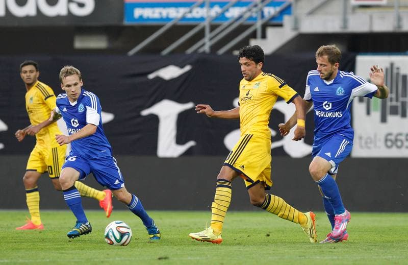 Football. UEFA Europa League. Ruch Chorzow - Metalist Kharkiv. 21.08.2014