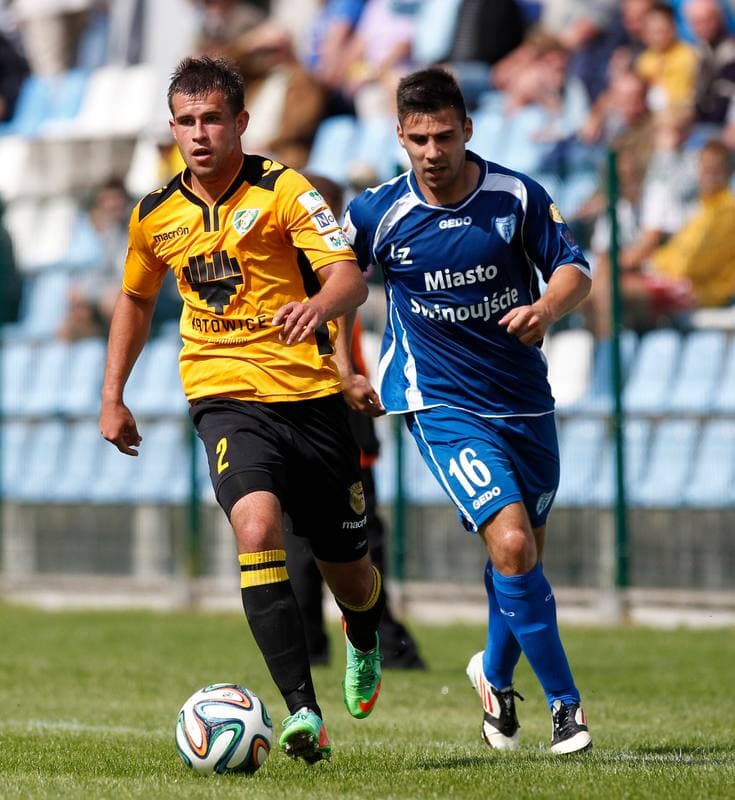 Football. I Liga. Flota Swinoujscie - GKS Katowice. 24.08.2014